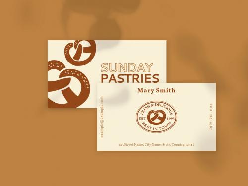 Pastries Business Card Template 456812727
