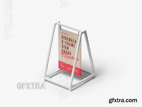 Outdoor Advertising A-Stand Mockup 608068520