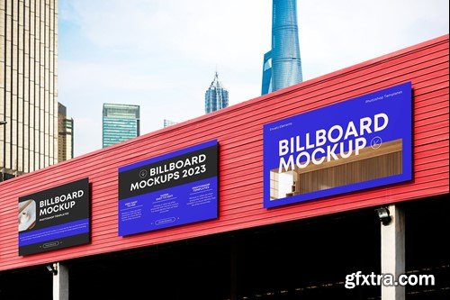 Horizontal Billboard Mockup CV4MAJP