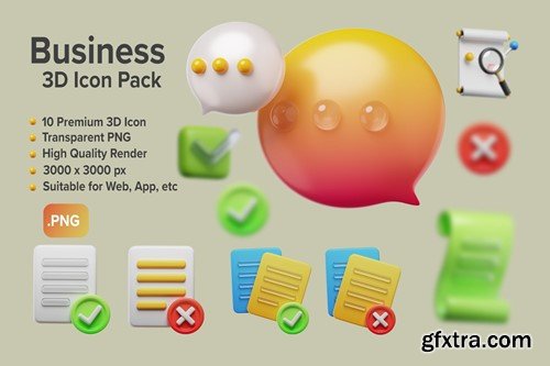Business 3D Icons 9ZPZGE2