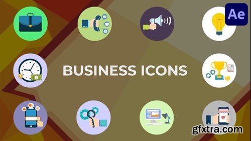 Videohive Animated Business Icons for After Effects 45973444