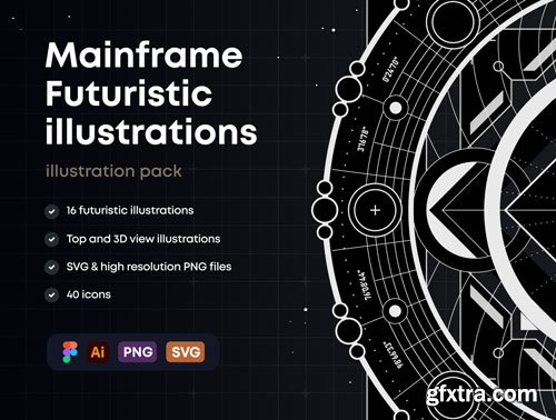 Mainframe: Futuristic Illustrations Ui8.net