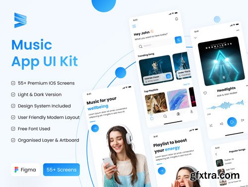 Music App UI Kit Ui8.net
