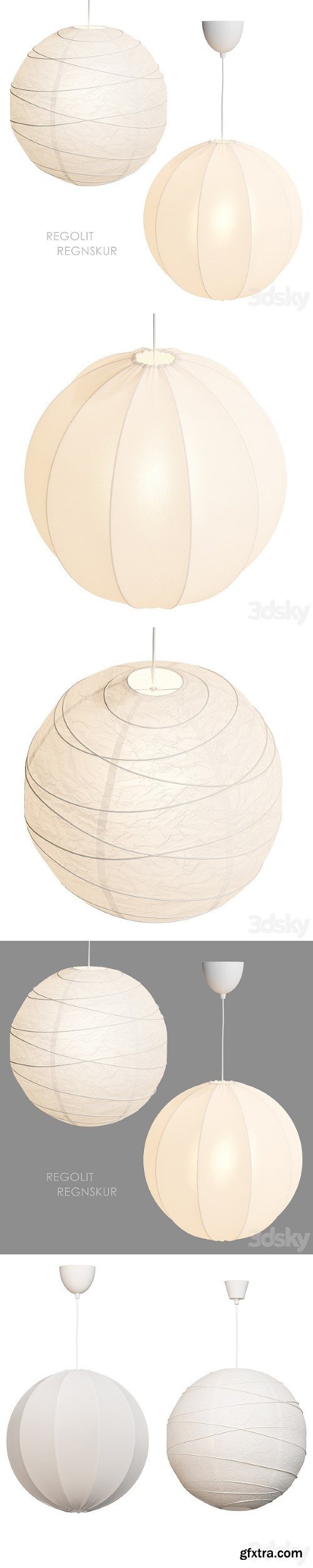 IKEA REGOLIT REGNSKUR Pendant Lamp