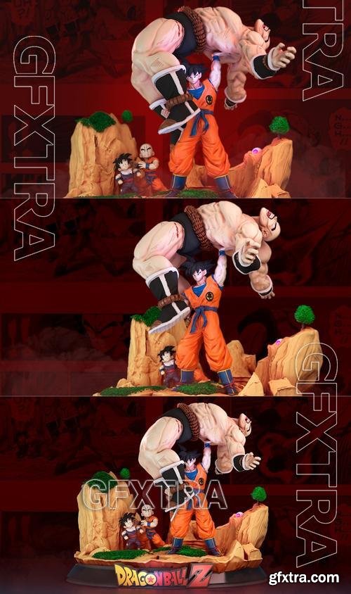 Dragon ball - Goku VS Nappa diorama – 3D Print Model
