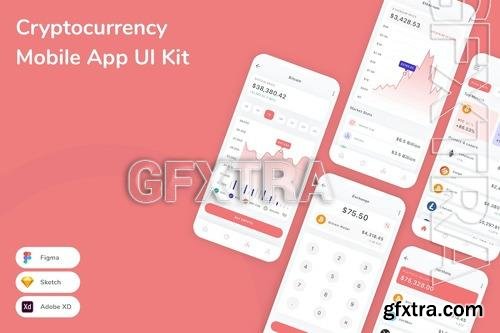Cryptocurrency Mobile App UI Kit FQ77GS9