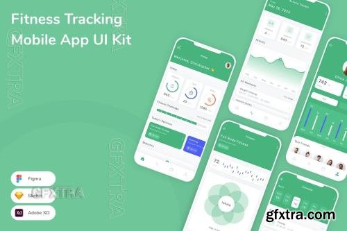 Fitness Tracking Mobile App UI Kit VFNRWGA