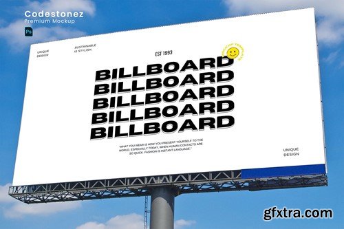 Horizontal Billboard Mockup 9D5KNBY