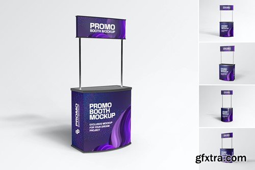 Exhibition Stand Booth Mockup for Suitable Standby HNV62C5