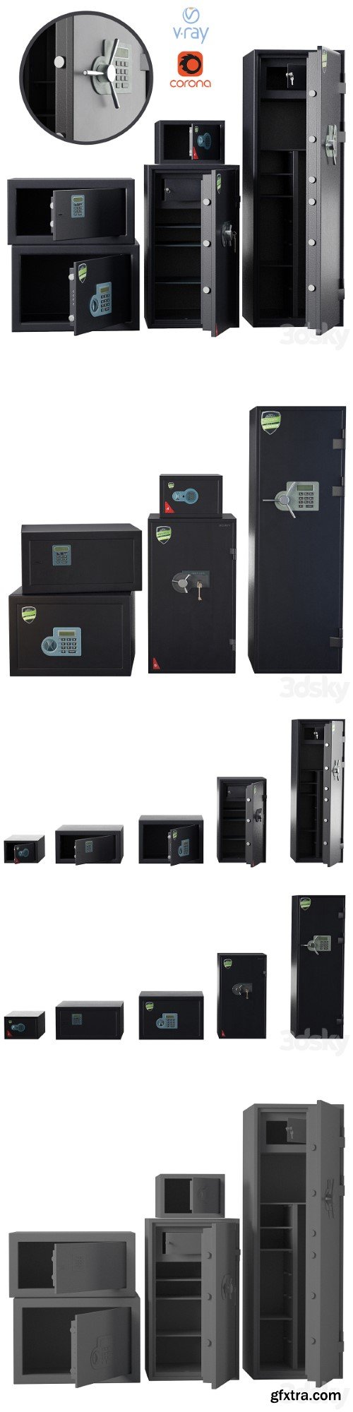 Set of safes