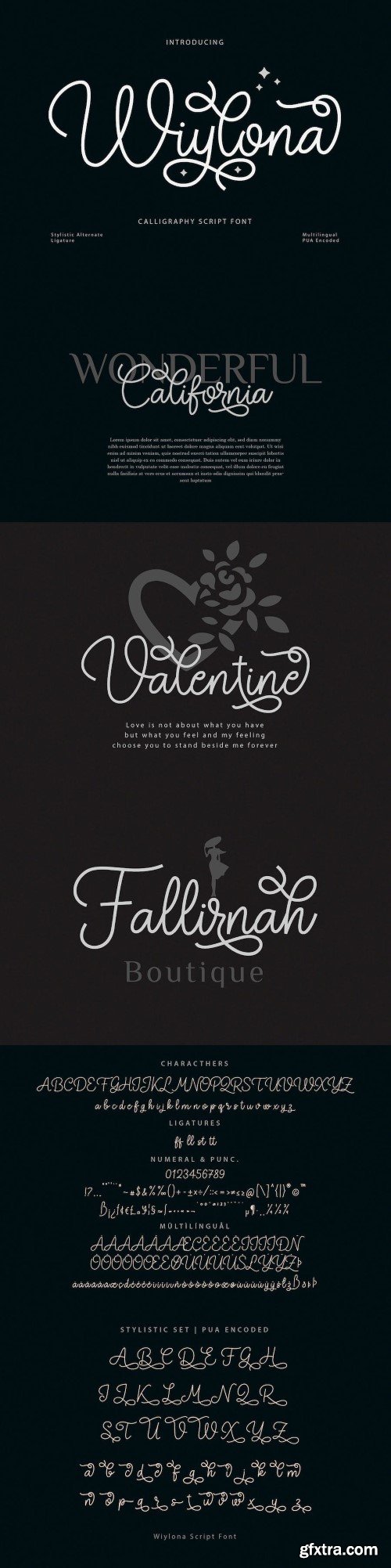 Wiylona - Chic Calligraphy Font