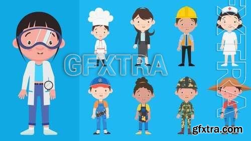 Animated Cartoon Job Character Pack 1397049