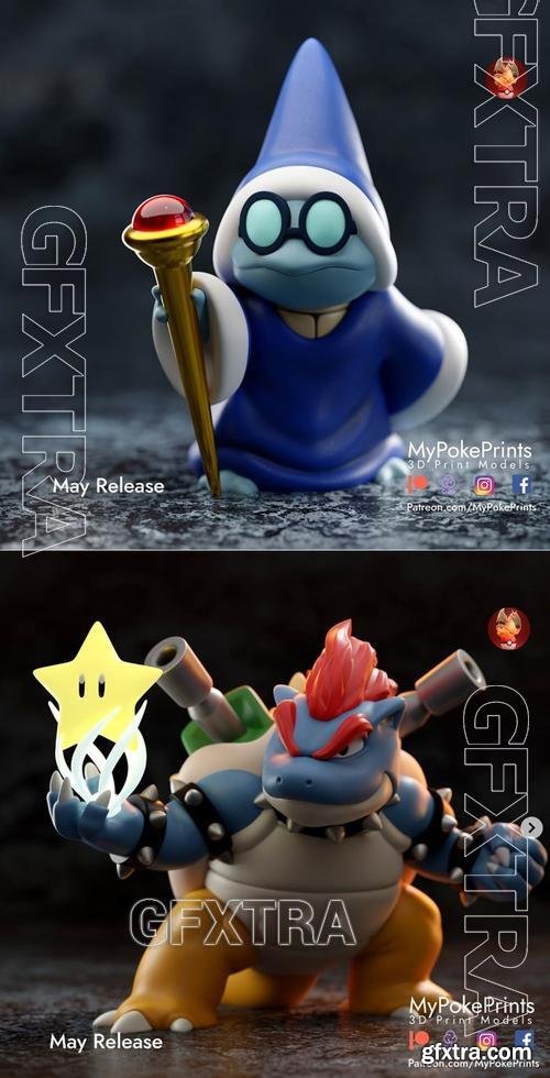 Bowser Blastoise and Mage squirtle – 3D Print Model