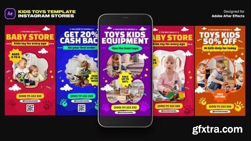 Videohive Kids Toys Instagram Stories 46043314
