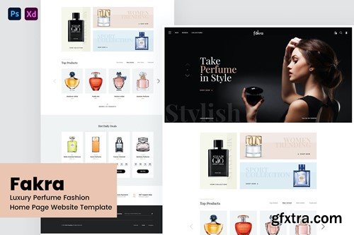 Fakra - Luxury Perfume Website Design Template KKMMHS4