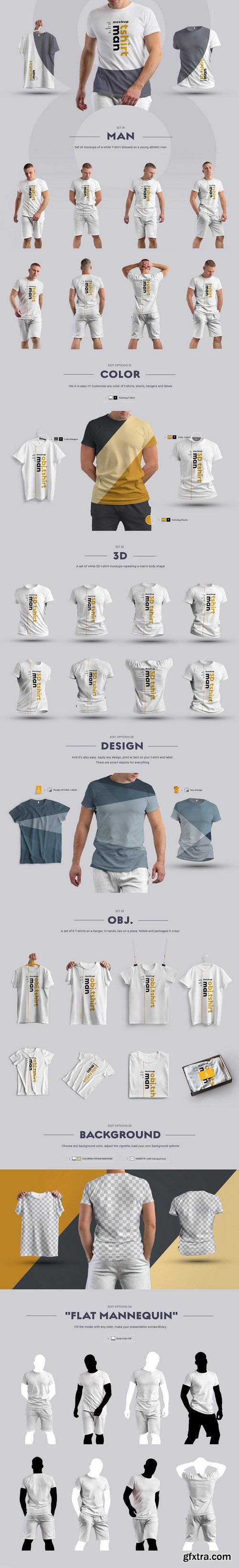 YellowImages - 24 MockUps Man T-Shirt - Man/3D/objects - 51791