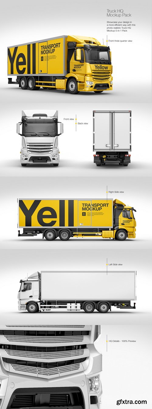 YellowImages - Truck HQ Mockup Pack - 16908