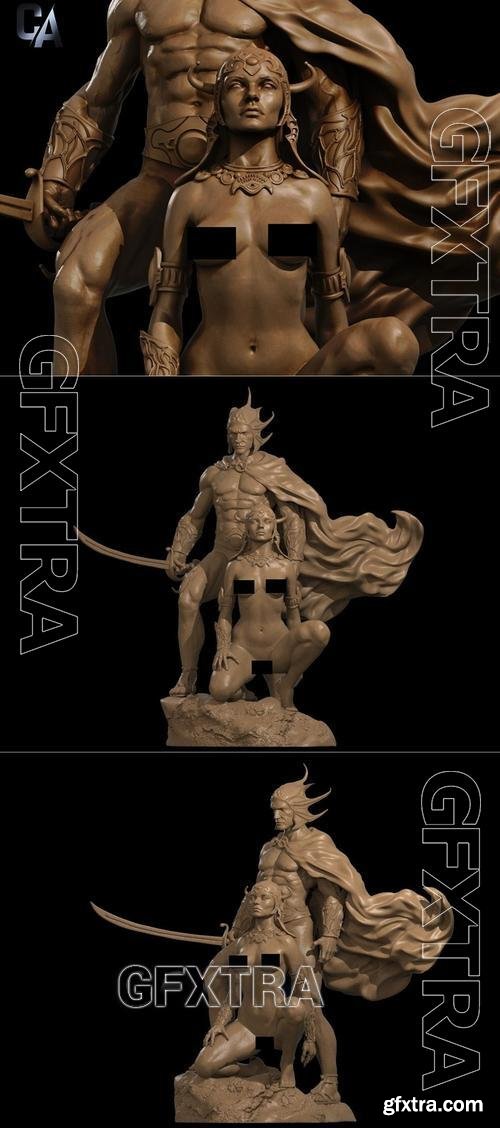 Ca 3d Studios - A fight man of mars NSFW Version – 3D Print Model