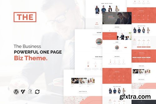 The Business - Powerful One Page Biz WP Theme W2MQKV6