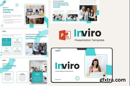 Inviro - Annual Report PowerPoint Presentation Tem BQJPH7A