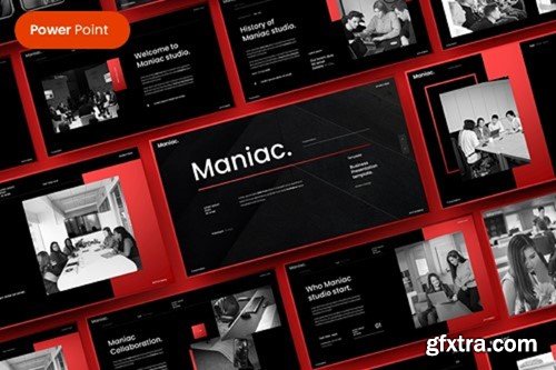 Maniac – Business PowerPoint Template 9MCJG2W