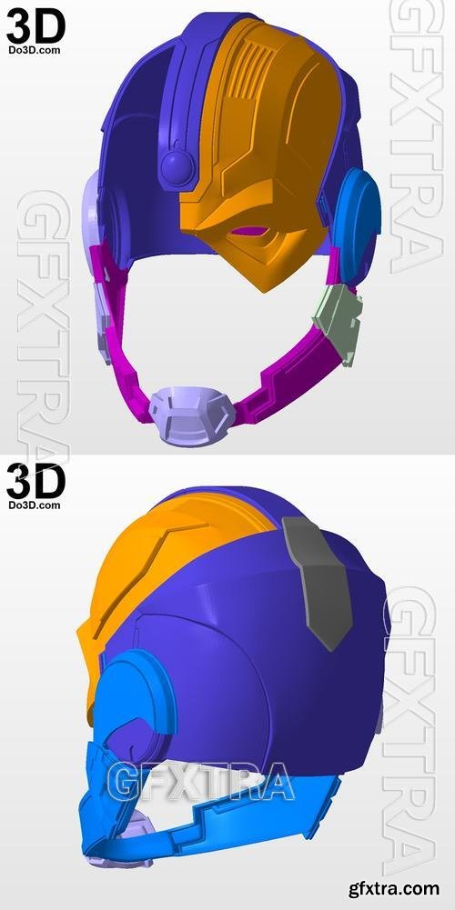 Cyborg Justice League Variant Helmet Prime One – 3D Print Model