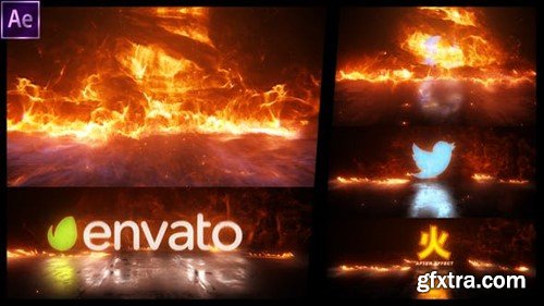 Videohive Fire Storm Logo Reveal 46001000
