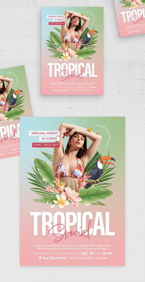 Tropical Flyer Template 587040088