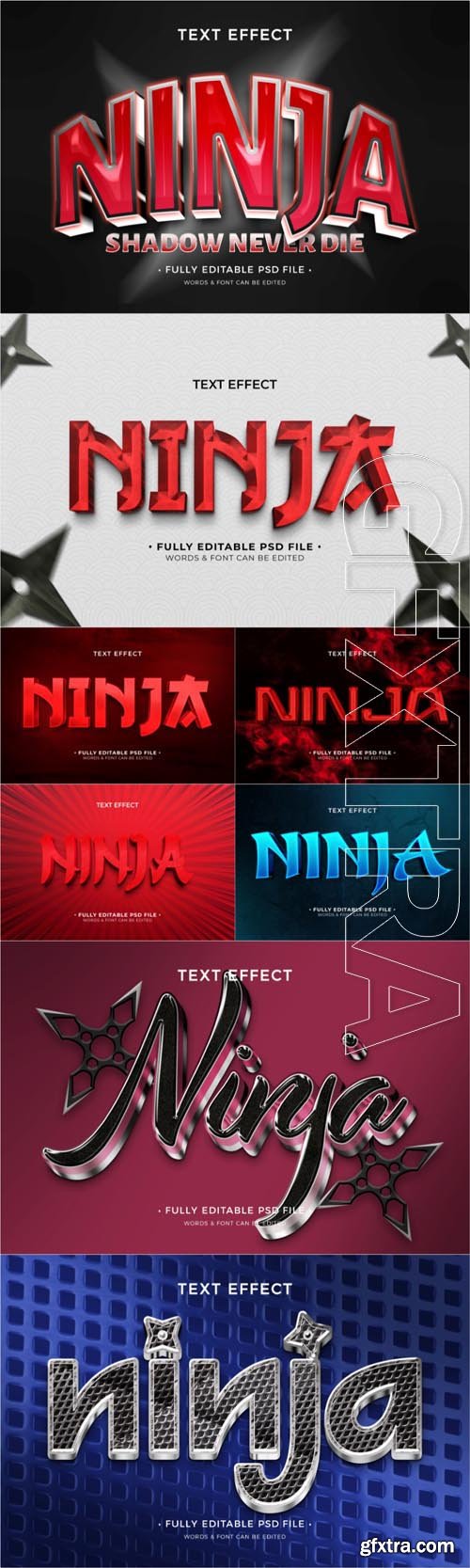 PSD ninja text effect