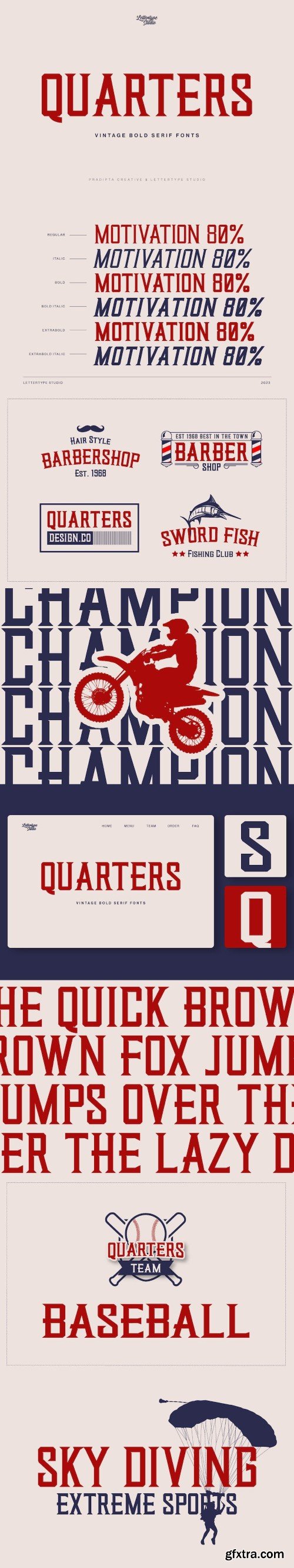 Quarters | Vintage Bold Serif