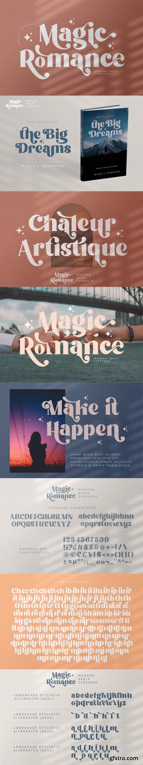 Magic Romance - modern and elegant serif font