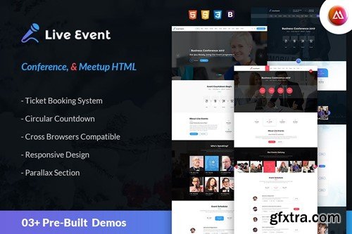 Live Event - Conference & Meetup HTML Template WDW3Z2M