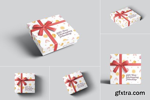 Gift Box Packaging Mockups SXLZYN6