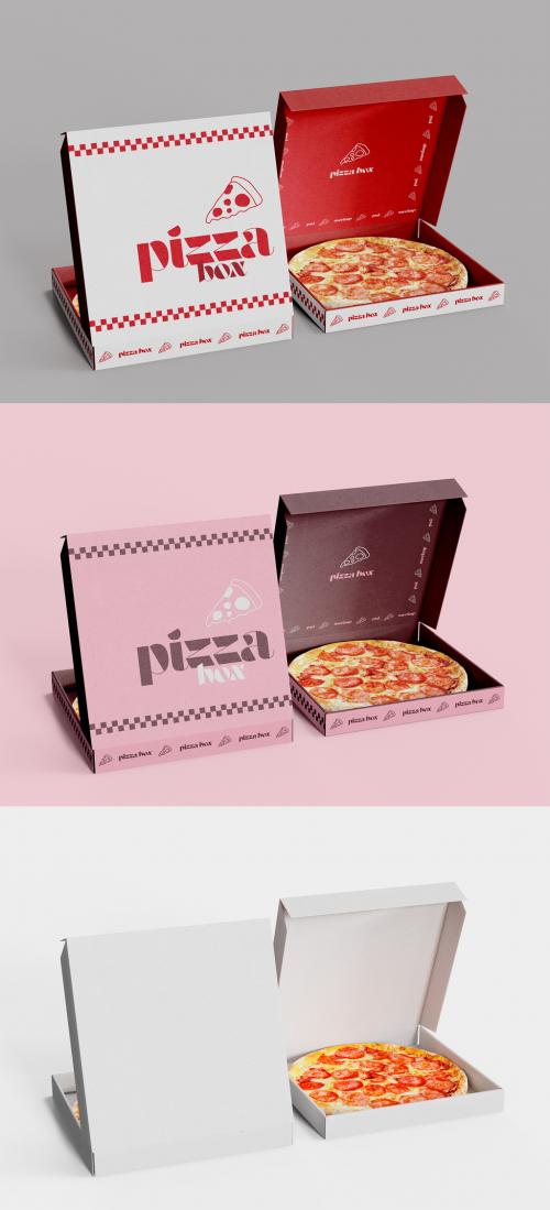 Two Pizza Box Mockup 583665355