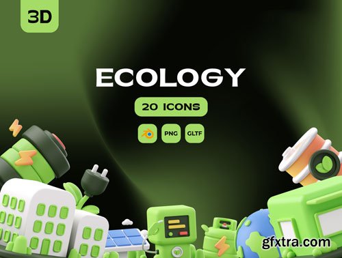 Ecology 3D Illustration Ui8.net