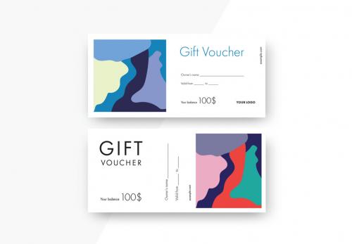 Abstract Gift Voucher 366979420