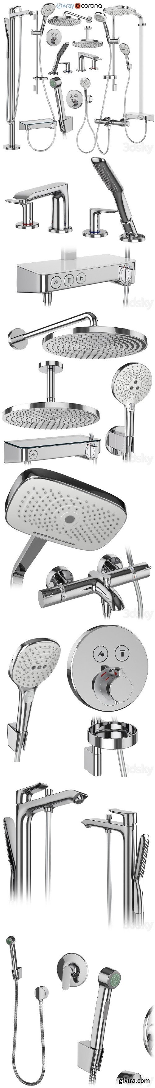 Hansgrohe Set 173 Mixers and Shower Systems