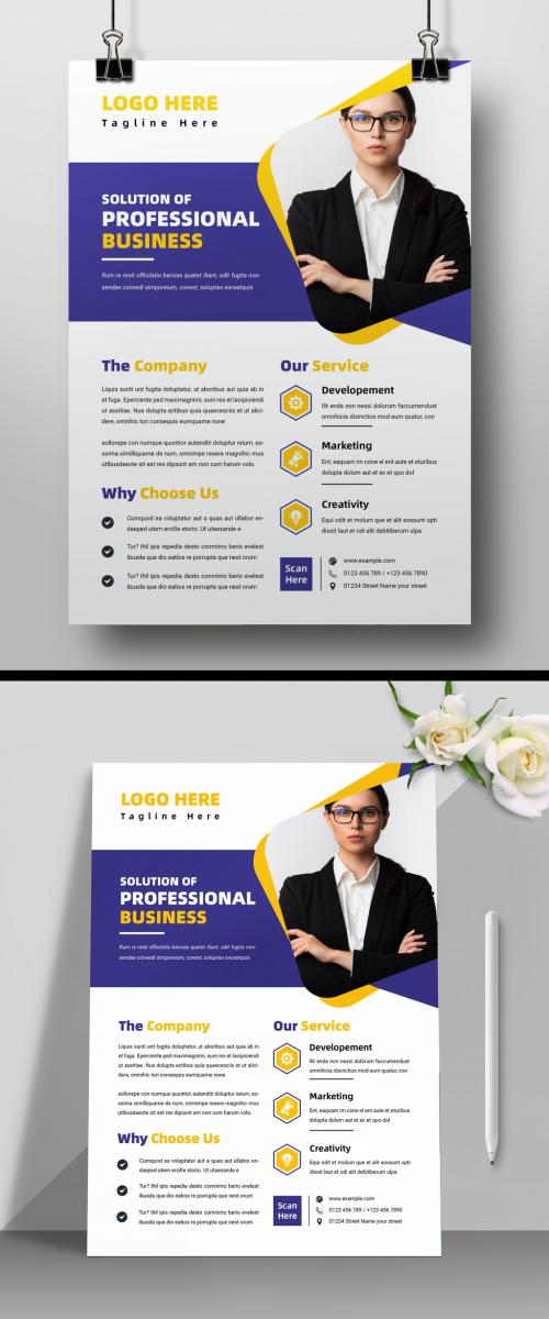 Business Flyer Design Template Layout 573783945