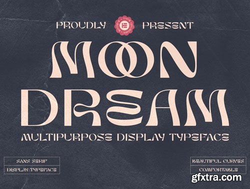 Moon Dream Display Typeface Ui8.net