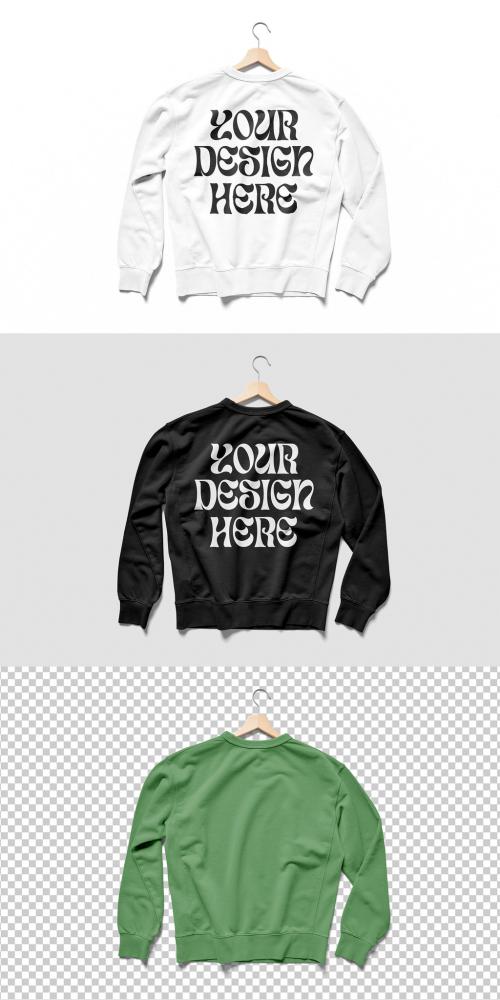 Mockup of customizable long sleeve top available against customizable color and transparent background 582961922