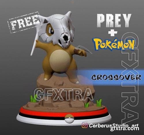 Cubone Prey Crossover Pokemon – 3D Print Model