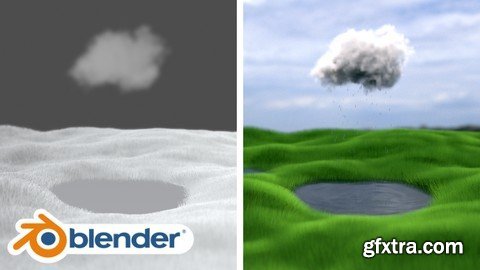 Cloud And Rain Animation In Blender For Beginners