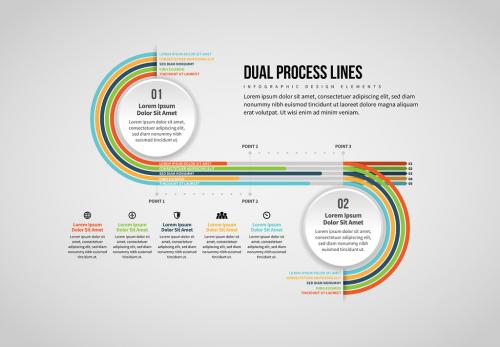 Dual Process Lines Infographic 262599217