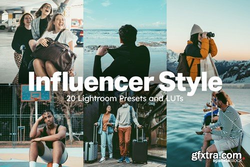 20 Influencer Style Lightroom Presets and LUTs 788Q65N