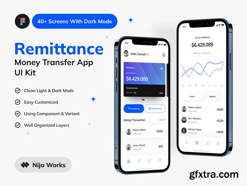 Remittance App UI Kit Ui8.net