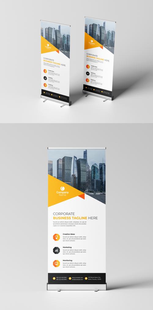 Corporate Business Rollup Banner Layout 580216624