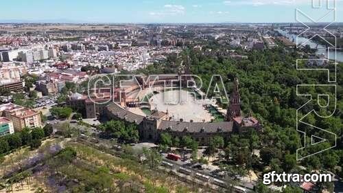 Aerial Of Plaza De Espana, Seville 1642280