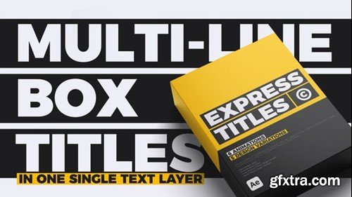 Videohive Express Titles 46239954