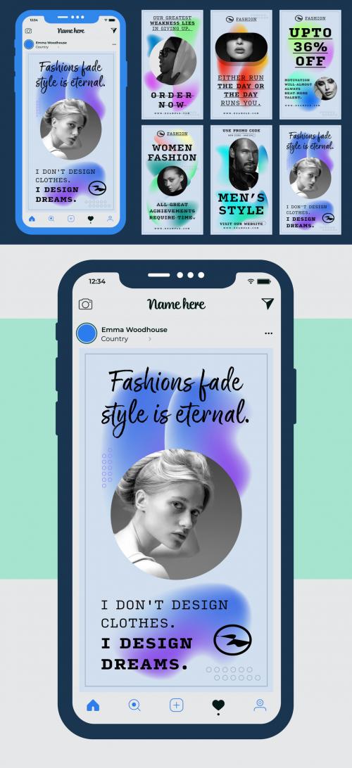 Gradient Fashion Sale Offer Story Template 566119006