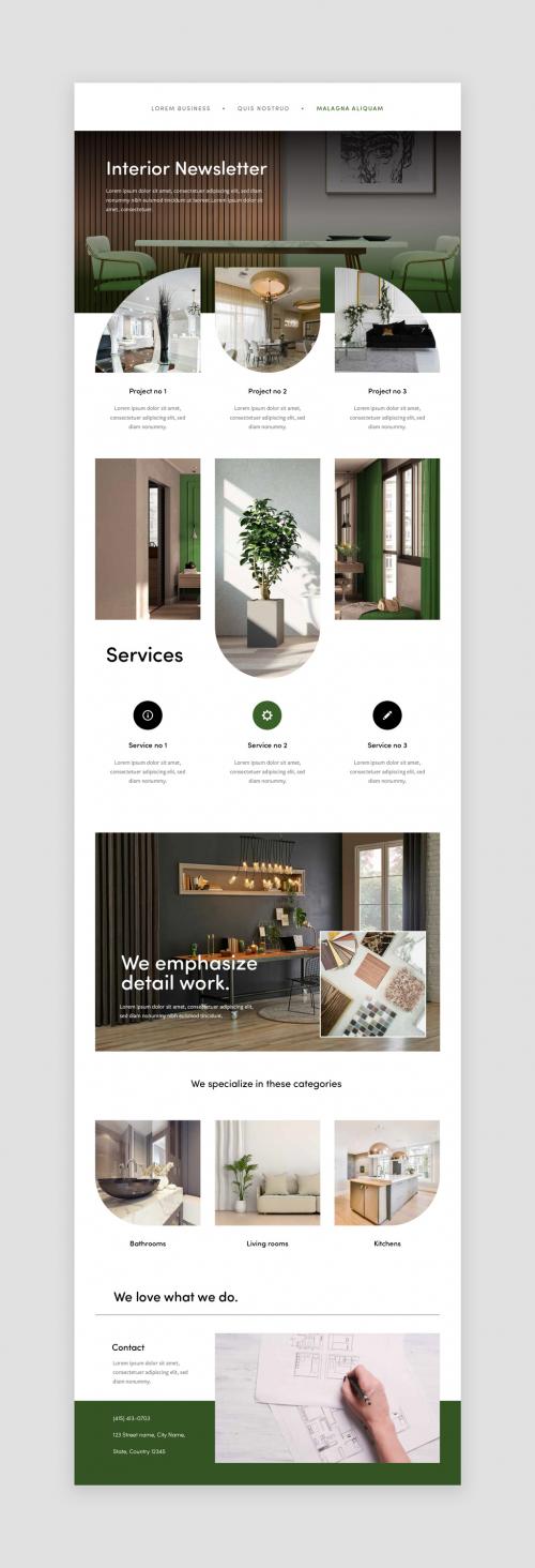 Newsletter Layout For Interior Design Purposes 565419381